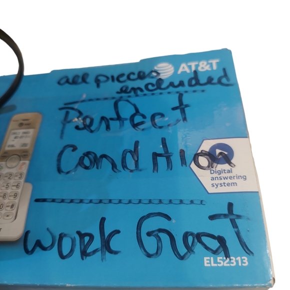 AT&T 3 Handset Portable Phones Answering System EL52313 & Bonus Call Blocker GUC - Picture 8 of 11